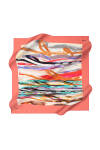 Geometrik Desenli 90X90 İpek Twill Eşarp 