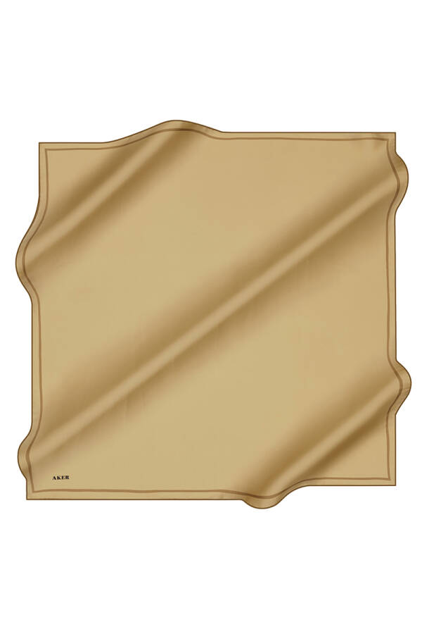 Renkli 90X90 Aker İpek Tivil Eşarp - 1