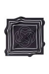 Logo Desenli 90X90 Aker İpek Tivil Eşarp - 1