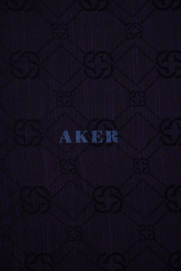 Logo Desenli 90X90 AKER LOGOLU İPEK KOTON - Aker (1)