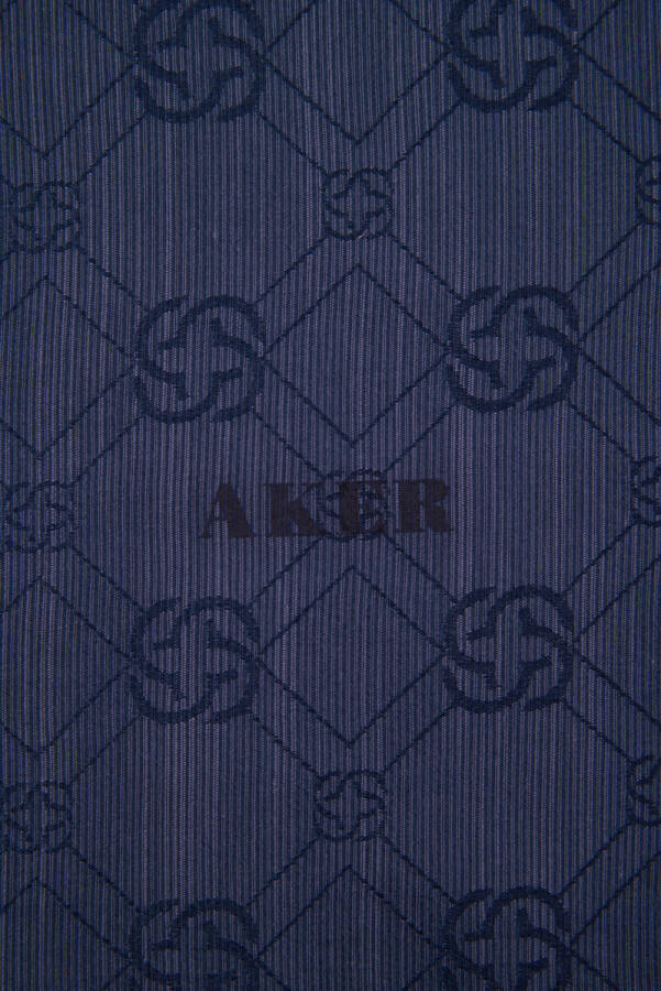 Logo Desenli 90X90 AKER LOGOLU İPEK KOTON - 2