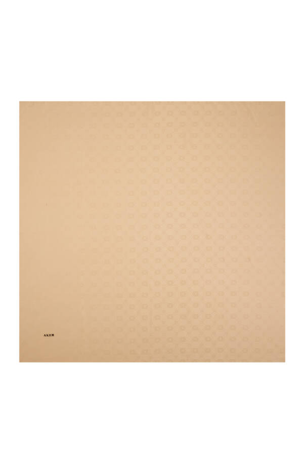 Logo Desenli 90X90 AKER LOGOLU İPEK KOTON - 1
