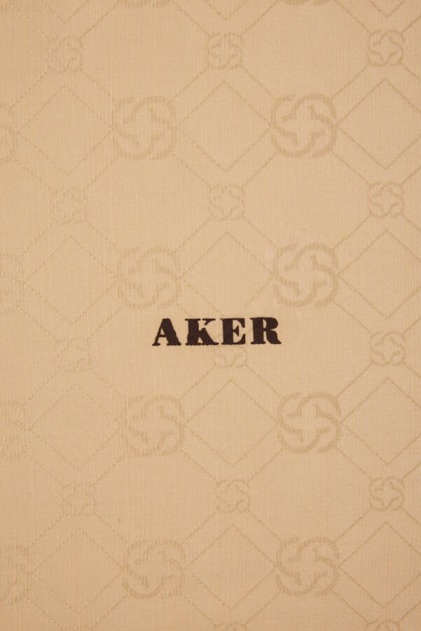 Logo Desenli 90X90 AKER LOGOLU İPEK KOTON - 2
