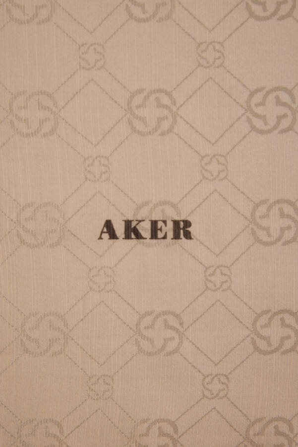 Logo Desenli 90X90 AKER LOGOLU İPEK KOTON - Aker (1)