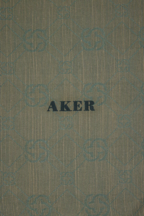 Logo Desenli 90X90 AKER LOGOLU İPEK KOTON - 2