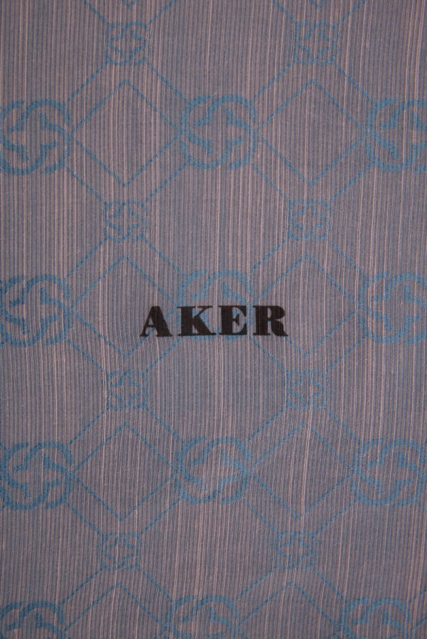 Logo Desenli 90X90 AKER LOGOLU İPEK KOTON - Aker (1)