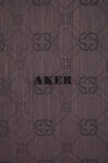 Logo Desenli 90X90 AKER LOGOLU İPEK KOTON - 2