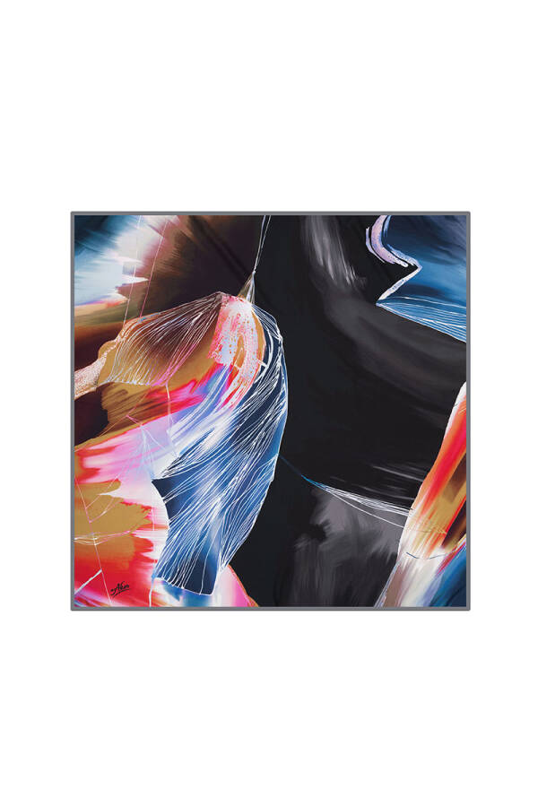 Fırça Desenli 90X90 Aker Polyester Tivil - 1