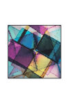 Mor 90X90 Polyester Twill Eşarp 