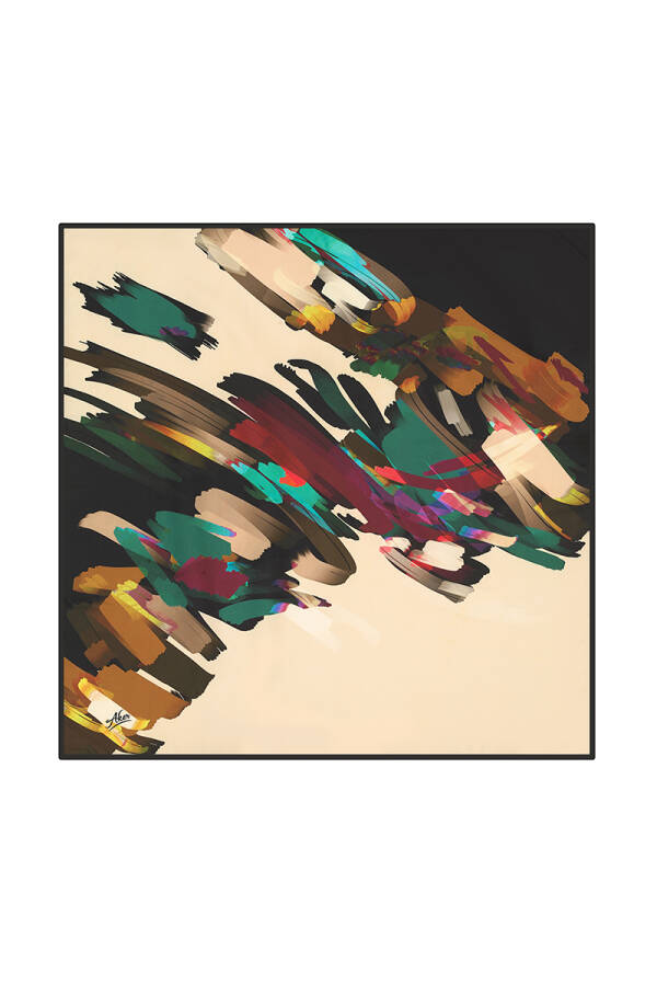 Fırça Desenli 90X90 Aker Polyester Tivil - Aker