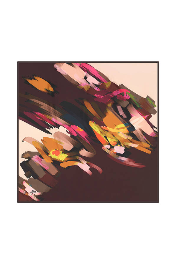 Fırça Desenli 90X90 Aker Polyester Tivil - 1