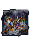 Çiçek Desenli 90X90 Polyester Twill Eşarp 