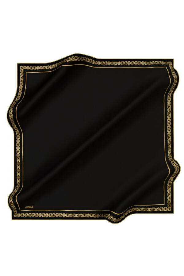 Düz Renk 90X90 Polyester Twill Eşarp - 1