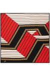 Zincir Desenli 90X90 Aker Polyester Tivil Eşarp 