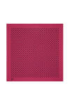 Pembe Logo Desenli 90X90 Polyester Twill Eşarp - 1