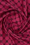 Pembe 90X90 Polyester Twill Eşarp - 3