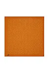 Turuncu 90X90 Polyester Twill Eşarp 