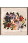 Çiçek Desenli 90X90 Polyester Twill Eşarp 