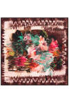Çiçek Desenli 90X90 Polyester Twill Eşarp 