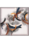 Fırça Desenli 90X90 Polyester Twill Eşarp 