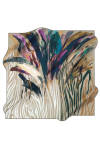 Fırça Desenli 90X90 Aker Polyester Tivil Eşarp 