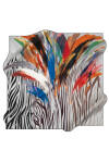 Fırça Desenli 90X90 Aker Polyester Tivil Eşarp 