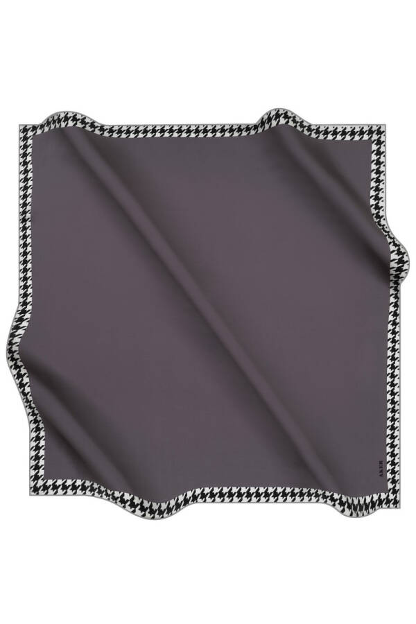 Düz Renk 90X90 Polyester Twill Eşarp - 1