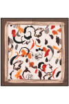 Fırça Desenli 90X90 Aker Polyester Tivil Eşarp 