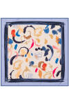 Fırça Desenli 90X90 Polyester Twill Eşarp 