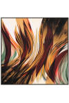 Geometrik Desenli 90X90 Aker Polyester Tivil Eşarp 