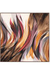 Geometrik Desenli 90X90 Aker Polyester Tivil Eşarp 
