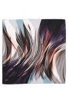 Geometrik Desenli 90X90 Aker Polyester Tivil Eşarp 
