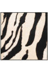 Zebra Desenli 90X90 Aker Polyester Tivil Eşarp 
