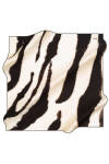 Zebra Desenli 90X90 Aker Polyester Tivil Eşarp 