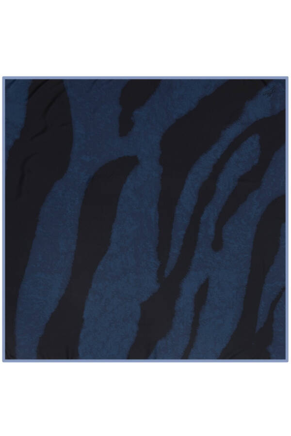 Zebra Desenli 90X90 Aker Polyester Tivil Eşarp - 1