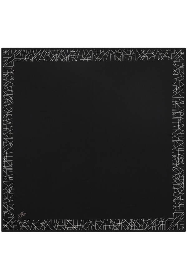 Düz Renk 90X90 Aker Polyester Tivil Eşarp - 1