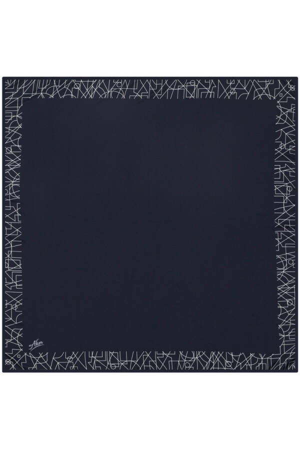 Düz Renk 90X90 Aker Polyester Tivil Eşarp - Aker