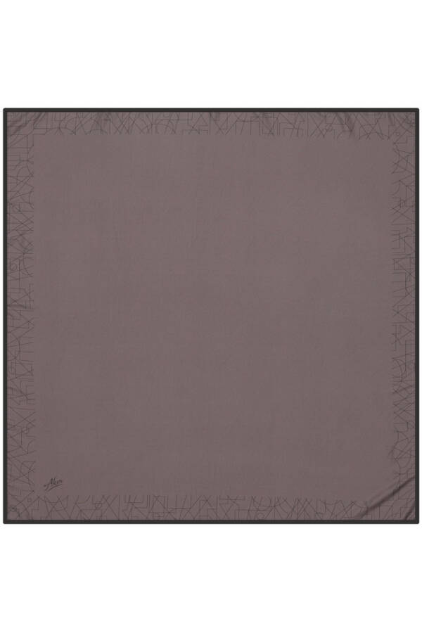 Düz Renk 90X90 Aker Polyester Tivil Eşarp - 1