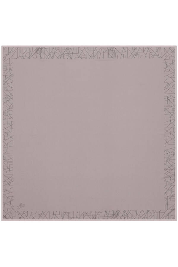 Düz Renk 90X90 Aker Polyester Tivil Eşarp - 1