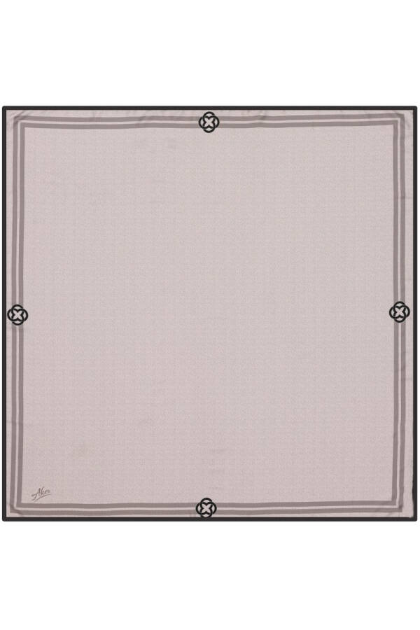Düz Renk 90X90 Aker Polyester Tivil Eşarp - Aker