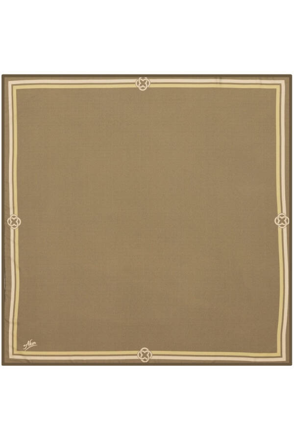 Düz Renk 90X90 Aker Polyester Tivil Eşarp - Aker