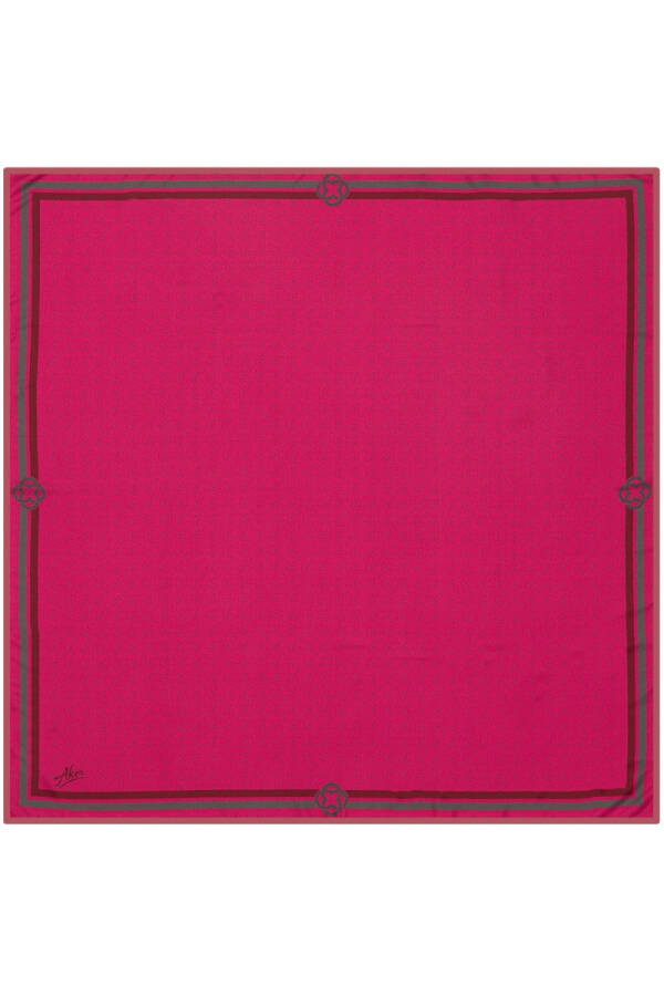 Düz Renk 90X90 Aker Polyester Tivil Eşarp - Aker