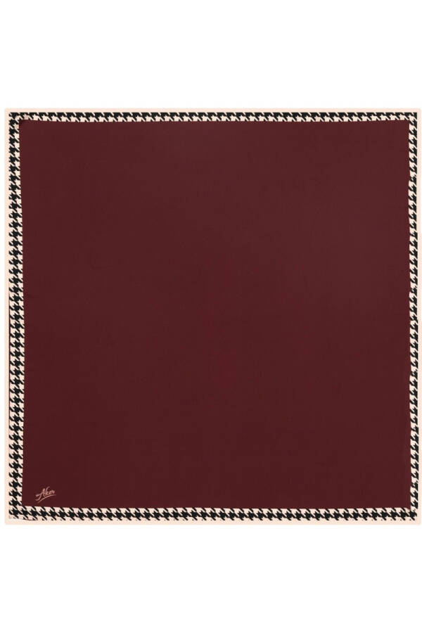 Düz Renk 90X90 Polyester Twill Eşarp - 1