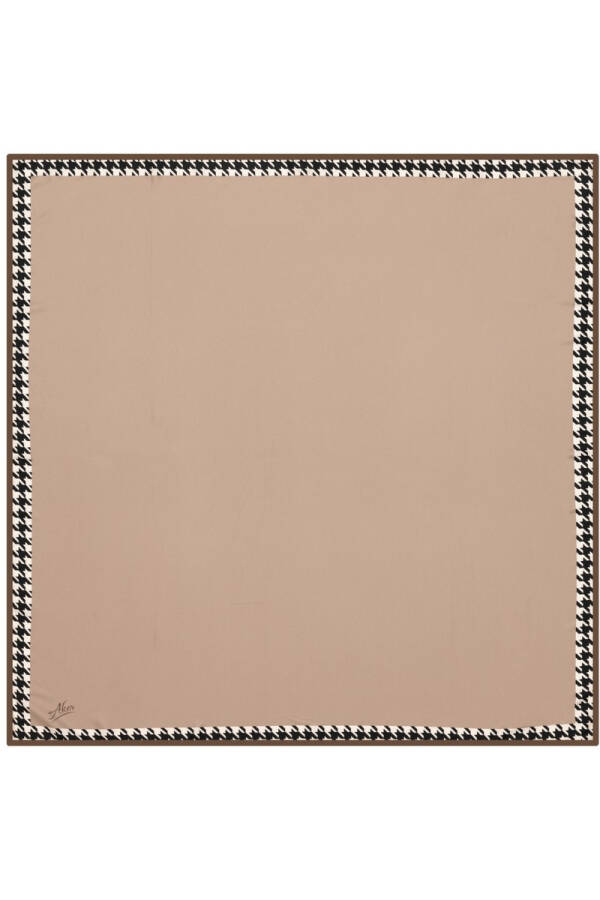 Düz Renk 90X90 Aker Polyester Tivil Eşarp - Aker