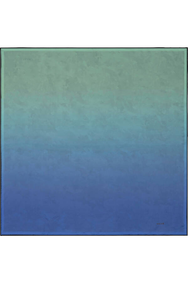 Renkli 90X90 Bosphorus Çift Taraflı İpek Twill Eşarp - Aker (1)