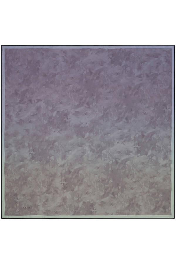 Renkli 90X90 Bosphorus Çift Taraflı İpek Twill Eşarp - Aker