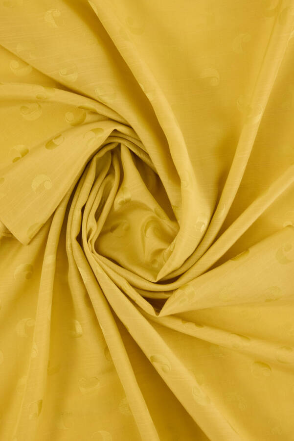 Sarı 70X200 CACHAREL LOGOLU İPEK KOTON - 2