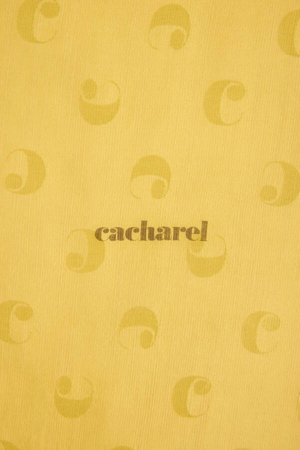 Sarı 70X200 CACHAREL LOGOLU İPEK KOTON - 3
