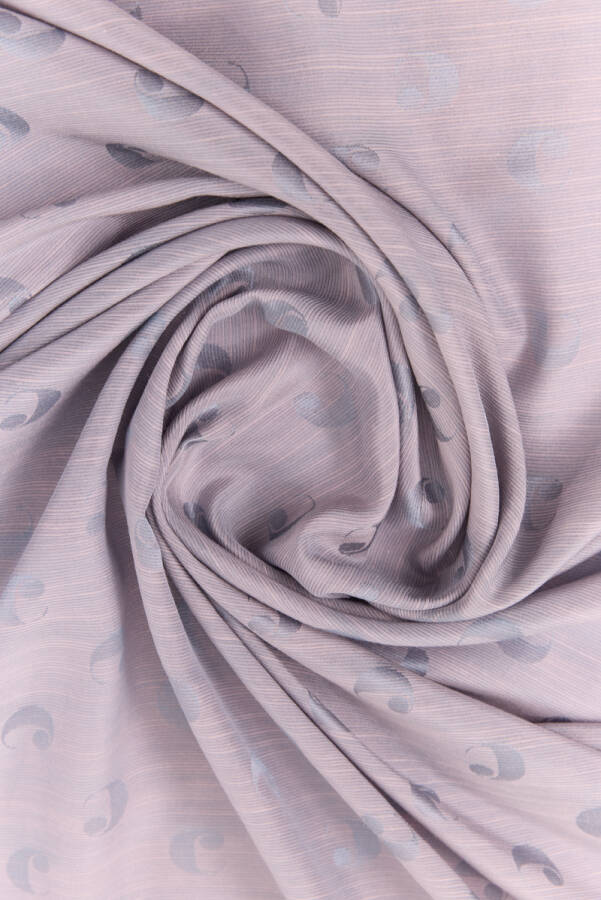 Açık Gri 70X200 Logolu İpek Koton Şal - Cacharel (1)