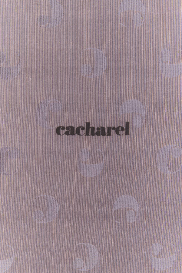 Gri 70X200 CACHAREL LOGOLU İPEK KOTON - 3